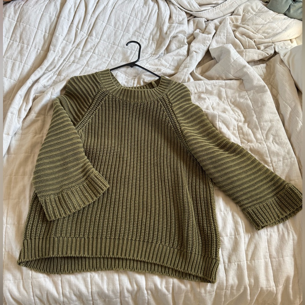 Maeve Olive Knit Women's Sweater